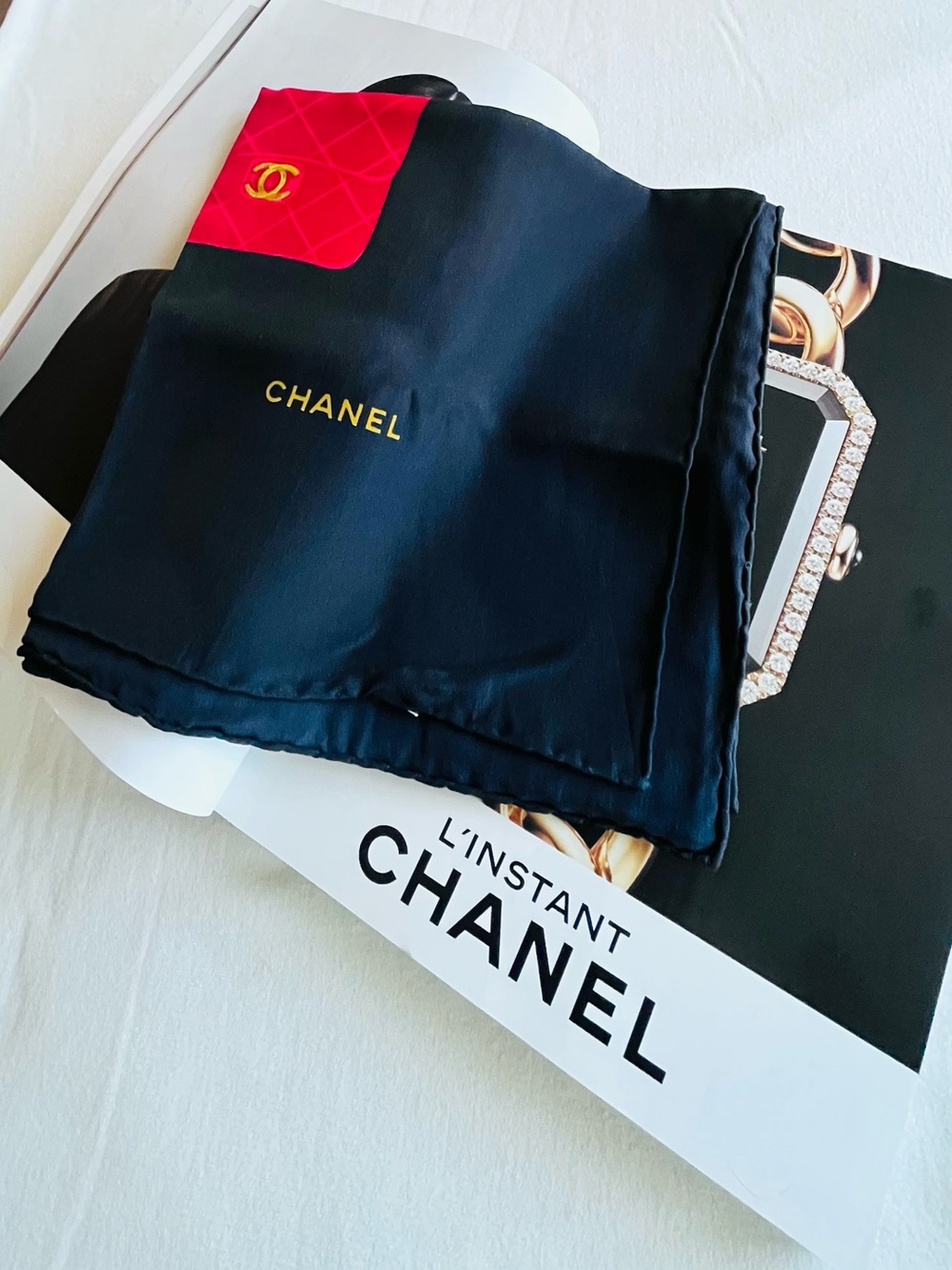 CHANEL Vintage Silk Scarf